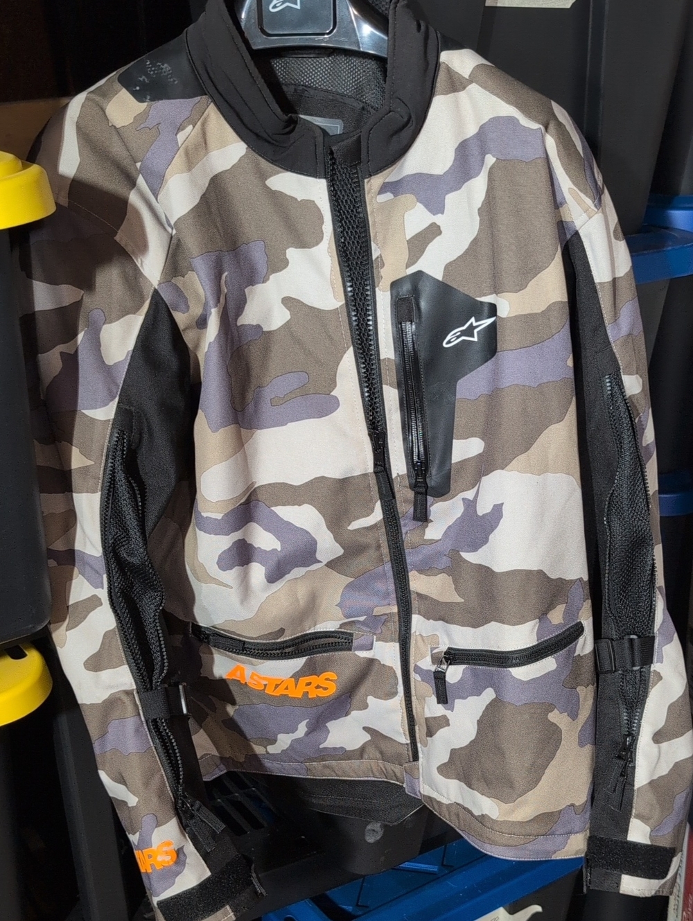 Alpinestars Camo Raincoat Jacket - Brown, Gray, Cream